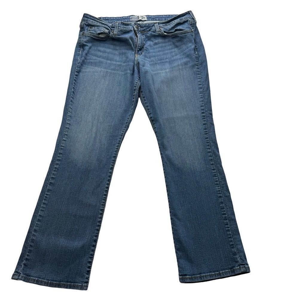 Signature Mid-rise Straight Jeans Size 16S, SKU: 22-723